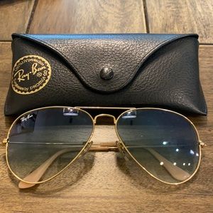 RayBan Aviators - Ombré light blue